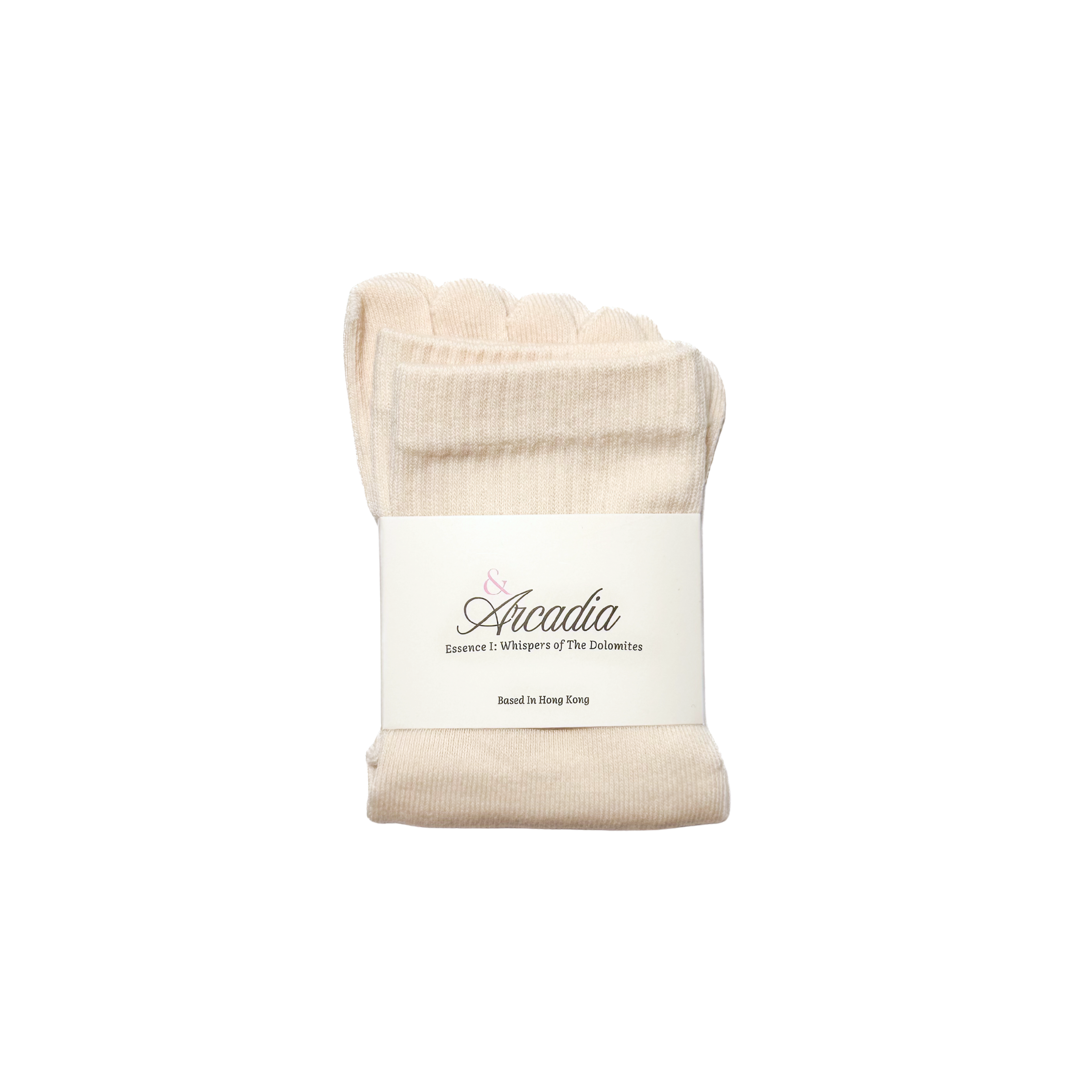&Arcadia plain toe socks